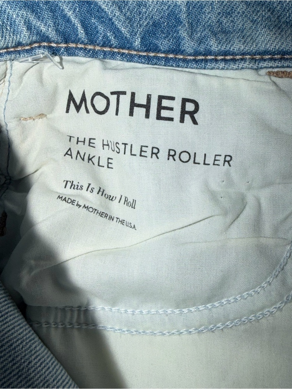 Mother Superior The Hustler Roller Ankle In This Is How I Roll Size 26 NWT Jeans - Picture 10 of 15